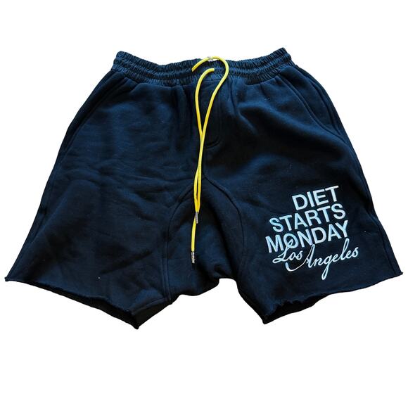 DIET STARTS MONDAY DSMLA ACE SHORTS (BLACK) - Picture 1 of 3